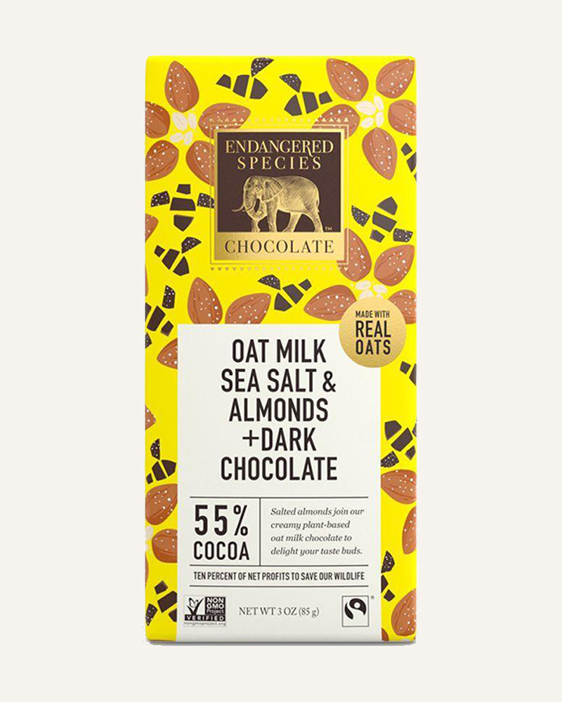 Oatmilk Dark Chocolate Bar With Sea Salt & Almonds