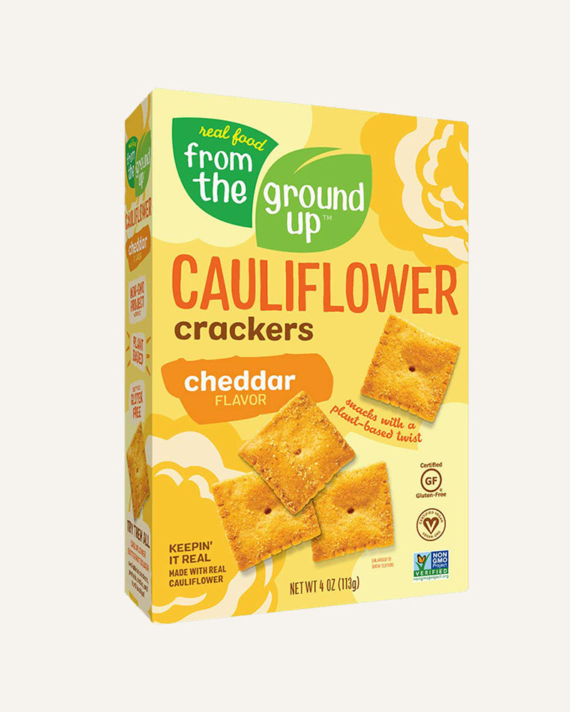 Cheddar Flavor Cauliflower Crackers