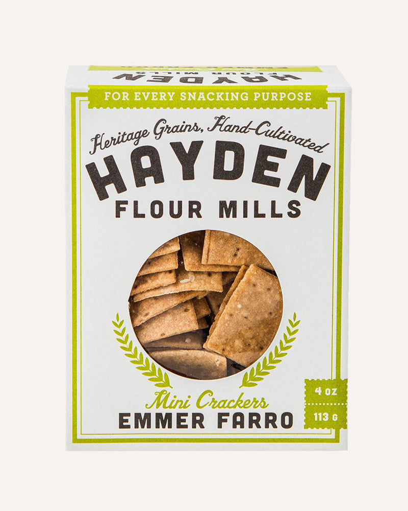 Mini Emmer Farro Crackers