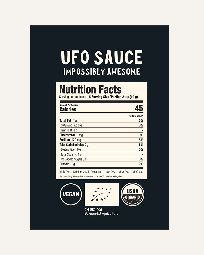 UFO Organic Burger Sauce
