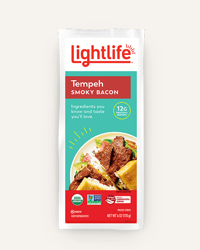Smoked Bacon Tempeh Strips