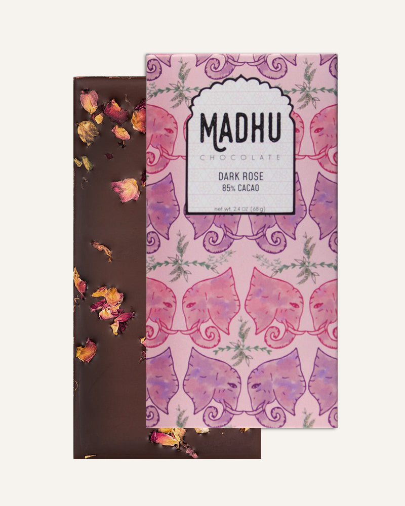 Dark Rose 85% Cocoa Chocolate Bar
