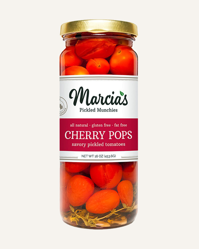 Cherry Pops, Pickled Tomatoes