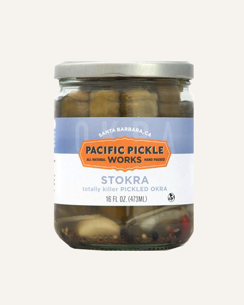 Stokra Hot Pickled Okra