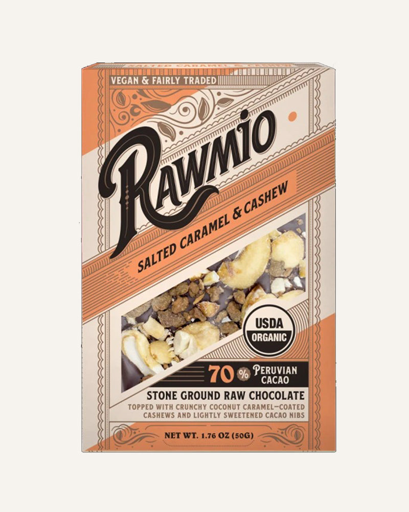 Salted Caramel & Cashew Raw Chocolate Bark