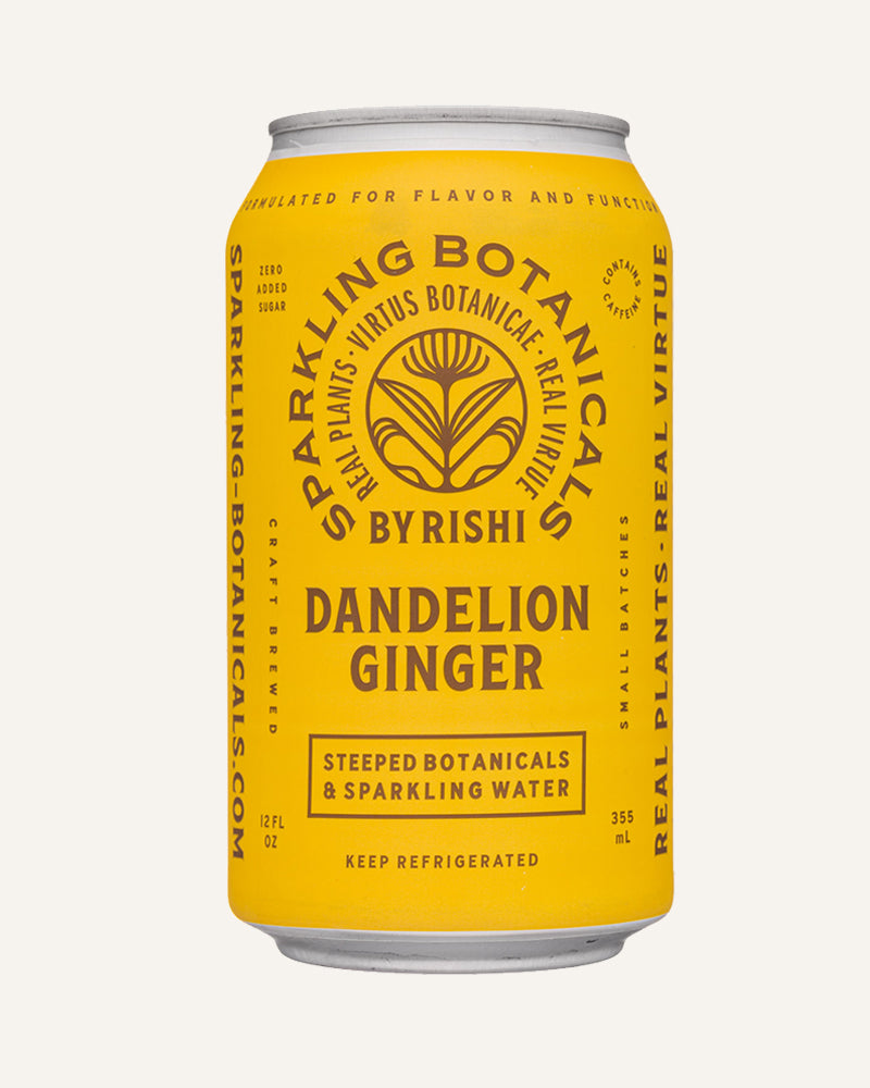 Dandelion Ginger Sparkling Botanical Tea • 3 Cans