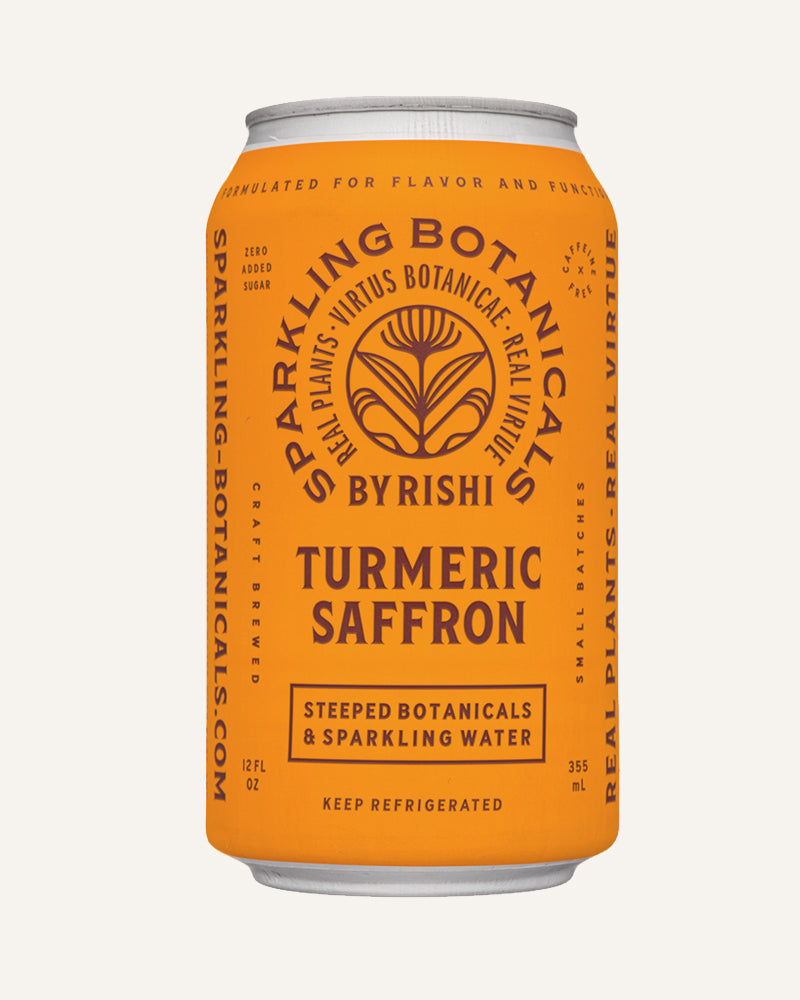 Turmeric Saffron Sparkling Botanical Tea • 3 Cans